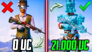 УДАЧНАЯ ПРОКАЧКА на 21000 UC В PUBG MOBILE! УСПЕШНО ПРОКАЧАЛ АККАУНТ на 21000 UC В ПУБГ МОБАЙЛ!