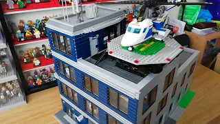 LEGO Police Station Huge Custom MOC Full Interior and over 8000 pieces!