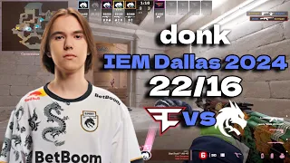 Spirit donk (22/16) vs FaZe (Anubis) @ IEM Dallas 2024 #cs2 #pov #demo