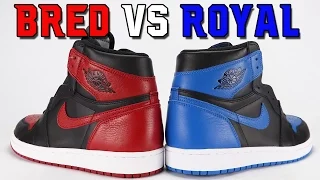 Royal vs Banned - Bred Air Jordan 1