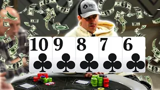 STRAIGHT FLUSH! QUADS! Team Poker Showdown