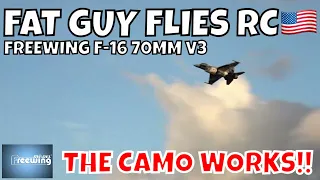 FREEWING F-16 70MM V3 THE CAMO WORKS! by Fat Guy Flies RC #aviation