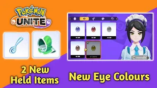 2 New Held Items | New Eyes Colours | New Rank Season | Pokemon Unite | Slick Spoon | Rescue Hood |