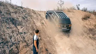 НАГЛЫЙ на TOUAREG ПОСПОРИЛ с TOYOTA PRADO! ТУАРЕГ против ВСЕХ!