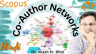 How to Create and Visualize Scopus Co-Author Networks in VOSviewer || Research Network || Hindi 2024