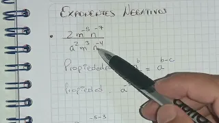 Exponentes Negativos