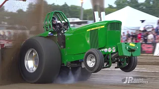 Unlimited Super Stock Tractors, Mini Rods & Super Modifieds pulling in Canfield, OH-2023