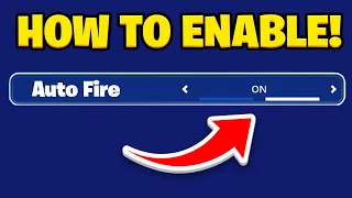 How To Enable AUTO FIRE in Fortnite! (Auto Fire Fortnite Setting)