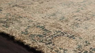Cornelia Rug in Natural & Teal by Justina Blakeney for Loloi
