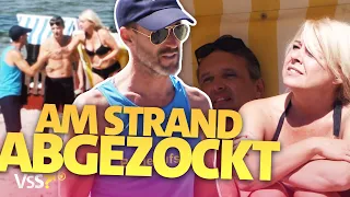 Streit am Strand: Betrüger entlarvt und kein Geld für schönes Wetter gezahlt | Verstehen Sie Spaß?