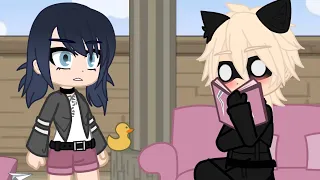 Chat noir found marinette’s diary || au || mlb gacha