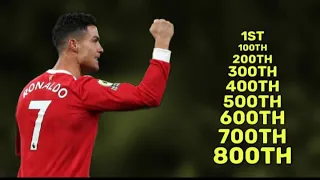 Cristiano Ronaldo - 1st, 100th, 200th, 300th, 400, 500th 600th, 700th, 800th, Career Goals🔥🐐