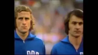 East Germany vs West Germany 1974 - DDR Anthem (Choir)