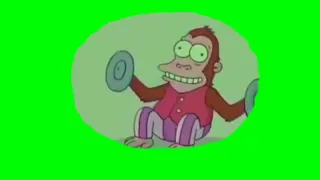 green screen обезьяна в голове мем на зелёном фоне футаж хромакей