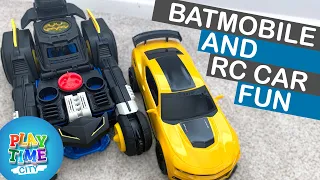 Transforming Batmobile RC and New Bright RC Car - Fun RC toys