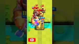 Valkyrie vs mighty Miner + Zappies #clashroyale #gaming #shorts #viral #valkyrie