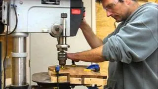 Drilling for the controls (Guitar building Part 13)