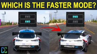 Which Drivetrain Mode Is Faster For The Ford Mustang Mach-E? | FH5 Forza Science