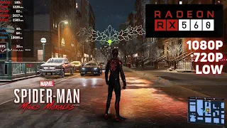 Marvel's Spider-Man: Miles Morales | RX 560 + i7 3770 | 1080p, 720p | Low Settings