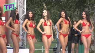 Miss Bikini Russia is SEXY in teeny-weenie red bikini