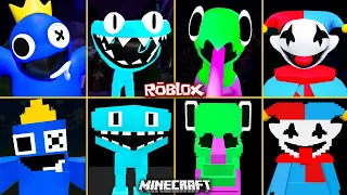 ROBLOX Rainbow Friends Chapter 3 ALL JUMPSCARES vs MINECRAFT #4