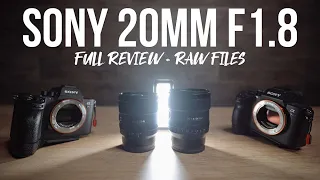 Sony 20mm f1.8 Full Review + vs 24mm 1.4 GM? | RAW Files Download