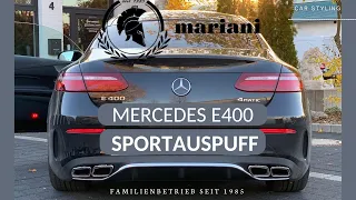 Sound Tuning - Mercedes E400 - Sportauspuff in 63 AMG Optik - E-Klasse W213 - C238 I  𝐦𝐚𝐫𝐢𝐚𝐧𝐢