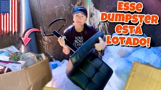 Esse dumpster dos Estados Unidos está lotado!😱🇺🇸