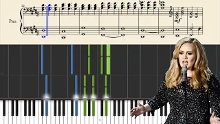 Adele - When We Were Young - Piano Tutorial + Sheets