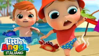 Questo è Caldo e Questo è Freddo 🌊☀️ Cartoni Animati & Canzoni Bambini | Little Angel Italiano