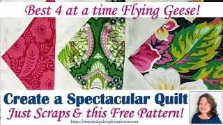 Create a Spectacular Quilt with Just Scraps and this Free Pattern!