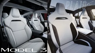 Trying Out Tesla's NEW Seats! Plaid & Model 3 Performance