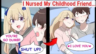 My Toxic Childhood Friend Broke Her Arm to Save Me. And After I Took Care of Her.....【Manga】【RomCom】