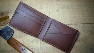 Membuat Dompet Kulit With VACHETTA LEATHER // Handmade Bifold Wallet