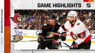 Senators @ Ducks 11/25 | NHL Highlights 2022