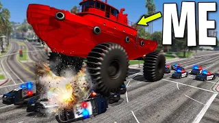 Trolling Cops with Cursed Boat Cars on GTA 5 RP