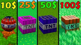 tnt for 10$ vs 25$ vs 50$ vs 100$