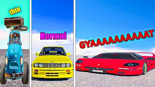 Testing Thin vs Thic Cars in GTA 5