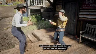 Saving the Man Who Accidentally Shoots Himself in The leg (All Outcomes) - Red Dead Redemption 2