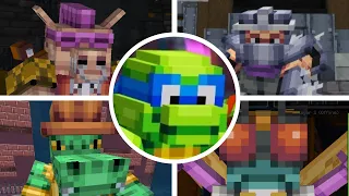 Minecraft x Teenage Mutant Ninja Turtles (TMNT) DLC - All Bosses/All Boss Fights + ENDING