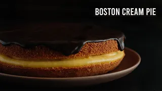 BOSTON CREAM PIE Recipe from scratch