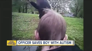 Officer saves boy with autism