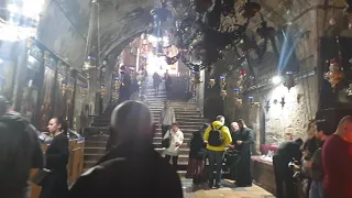 At the tomb of the Virgin Mary, Jerusalem