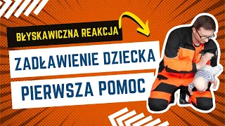 Zadławienie dziecka- pierwsza pomoc.🚨#zadławienie