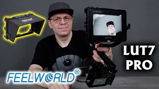 Накамерный монитор FEELWORLD LUT7 PRO + установка клетки Nitze