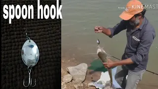 With out bait catch big fishes || Amazing  || spoon hook.🎣🎣🎣