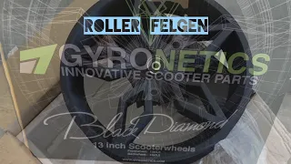 Roller Felgen Gyronetics Black Ghost /Rollertuning / Vlog Yamaha Aerox Peugeot Aprilia Piaggio