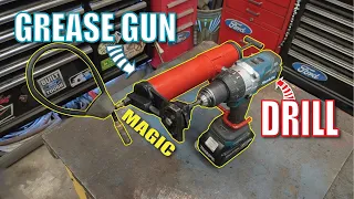 DRILL powered Grease Gun DIY