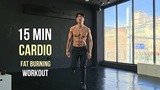 15 MIN Fat Burning CARDIO Workout at Home (Intermediate)