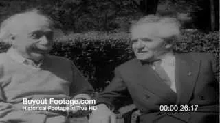 HD Stock Footage Ben-Gurion Meets Einstein 1951 Newsreel
